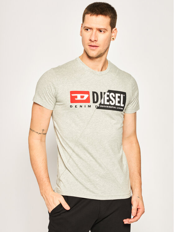 Camiseta Diesel T-Diego-Y2 - Color Rojo, Manga Corta, Corte Clásico, Talla L