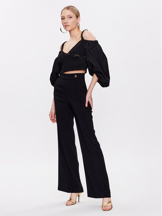 PINKO Pinko Bluzka 101165 A0TS Czarny Regular Fit