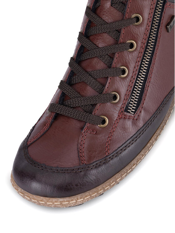 Rieker Rieker Škornji L7500-35 Bordo rdeča