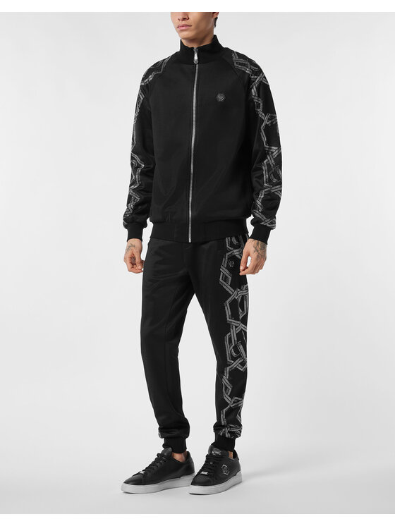 PHILIPP PLEIN PHILIPP PLEIN Bluza 26905 Czarny Jegging Fit