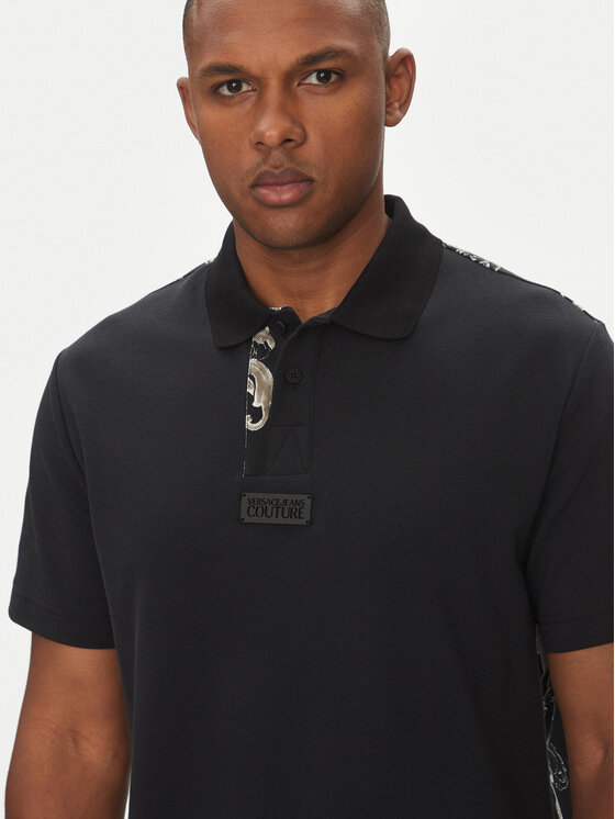 Versace Jeans Couture Versace Jeans Couture Polo majica 78GAG627 Črna Regular Fit