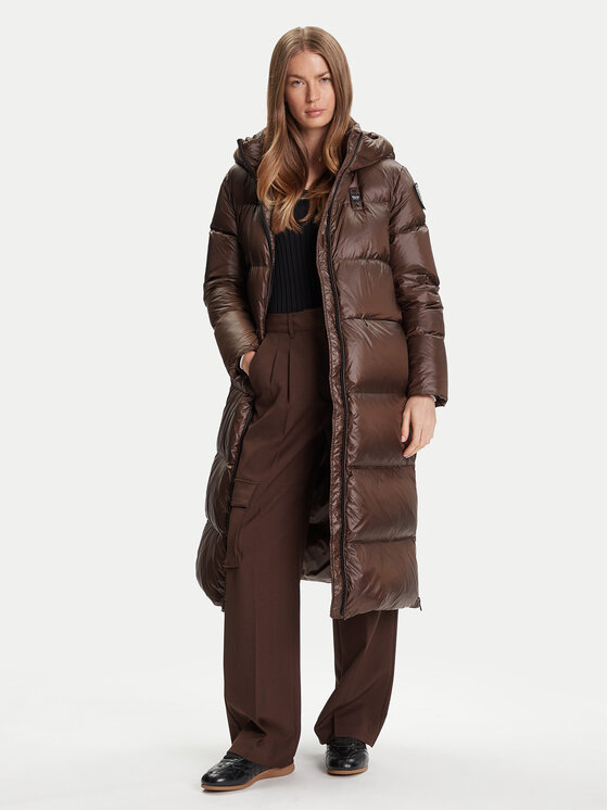 Blauer Blauer Пухено яке 25WBLDK03161 Кафяв Regular Fit