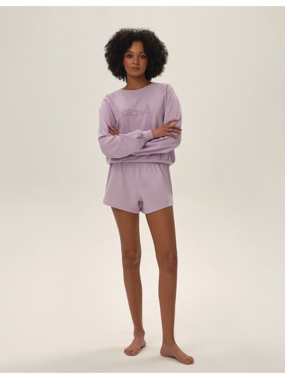 Esotiq Esotiq Bluza 42122 Fioletowy Regular Fit
