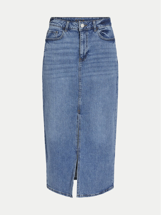 Vila Vila Jeans suknja Jaf 14099736 Plava Regular Fit