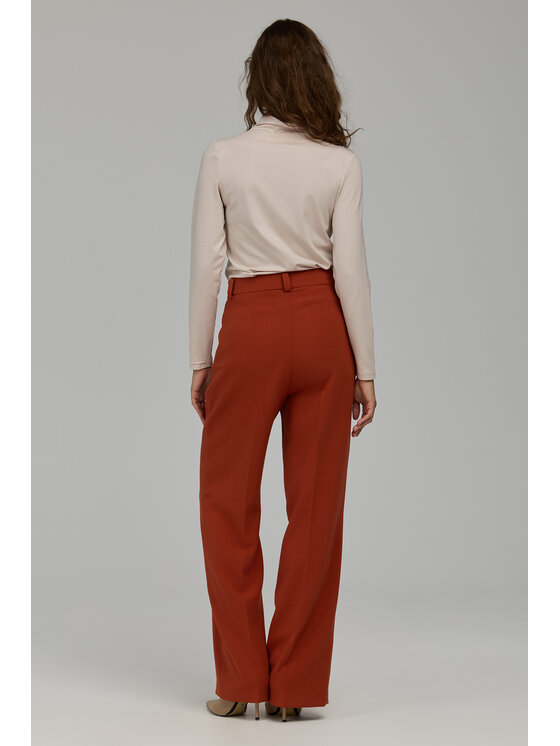 NIFE NIFE Bluzka B235 Beżowy Slim Fit