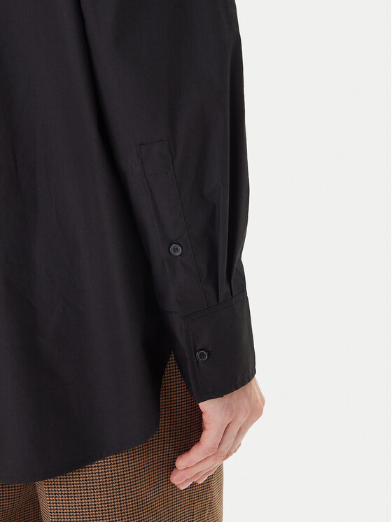 Tommy Hilfiger Tommy Hilfiger Cămașă WW0WW45612 Negru Relaxed Fit