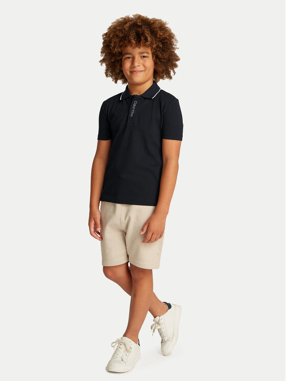 Calvin Klein Jeans Calvin Klein Jeans Polo Embro Logo IB0IB02370 Melns Regular Fit