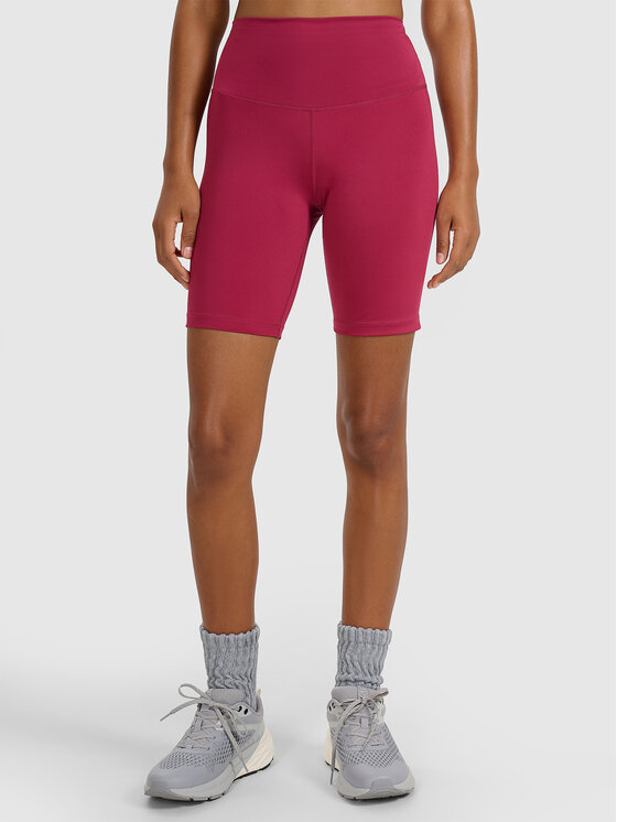 4F 4F Legginsy MULTI ACTIVE Bordowy Slim Fit