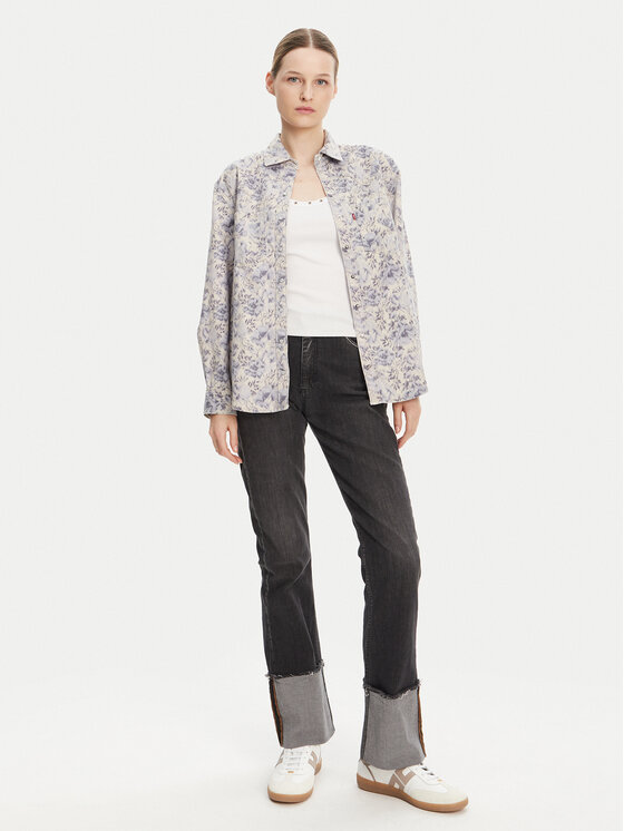 Levi's® Levi's® džinsiniai marškiniai Teodora Western A7244-0051 Žydra Relaxed Fit