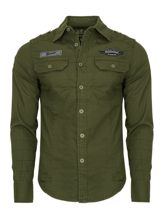 Brandit Brandit Koszula 4023.1.XL Zielony Vintage Fit