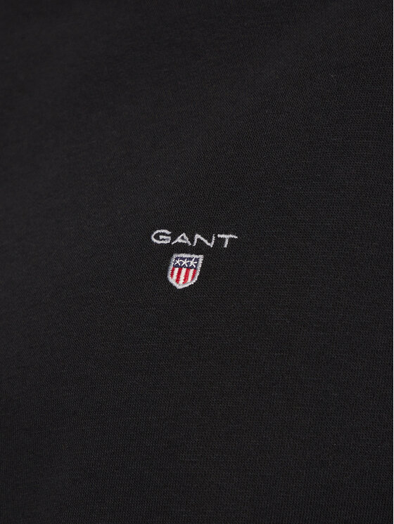 Gant Gant Majica dugih rukava Original Shield 2014016 Crna Regular Fit