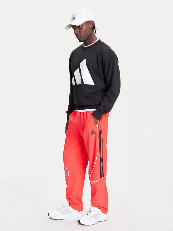 adidas adidas Spodnji del trenirke Teamgeist adicolor JW5871 Rdeča Loose Fit