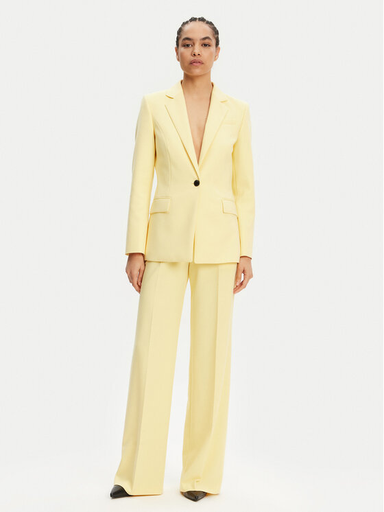 HUGO HUGO Pantaloni di tessuto Himia 50513960 Giallo Regular Fit