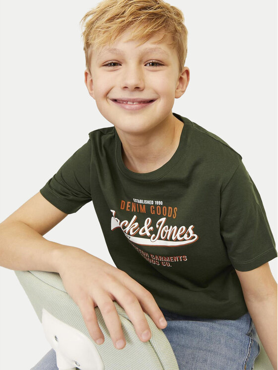 Jack&Jones Junior Jack&Jones Junior Majica Logo 12258876 Zelena Regular Fit