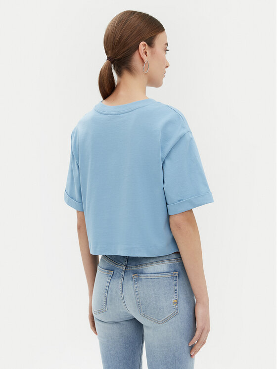 PINKO PINKO T-Shirt 104882 A2HN Niebieski Regular Fit