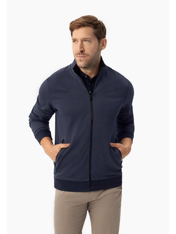 Volcano Volcano Bluza B-MONTERO Granatowy Regular Fit