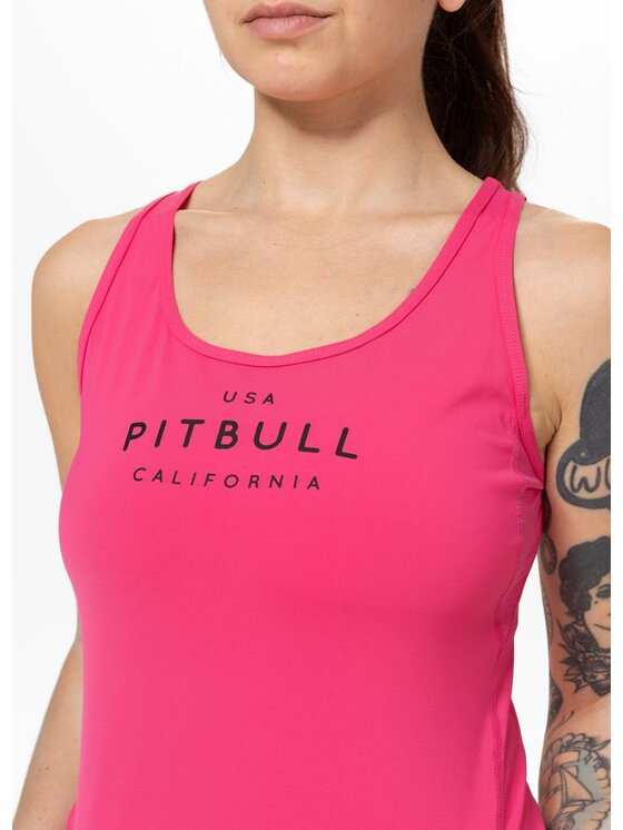 PITBULL PITBULL Koszulka techniczna AVENIDA Różowy Regular Fit