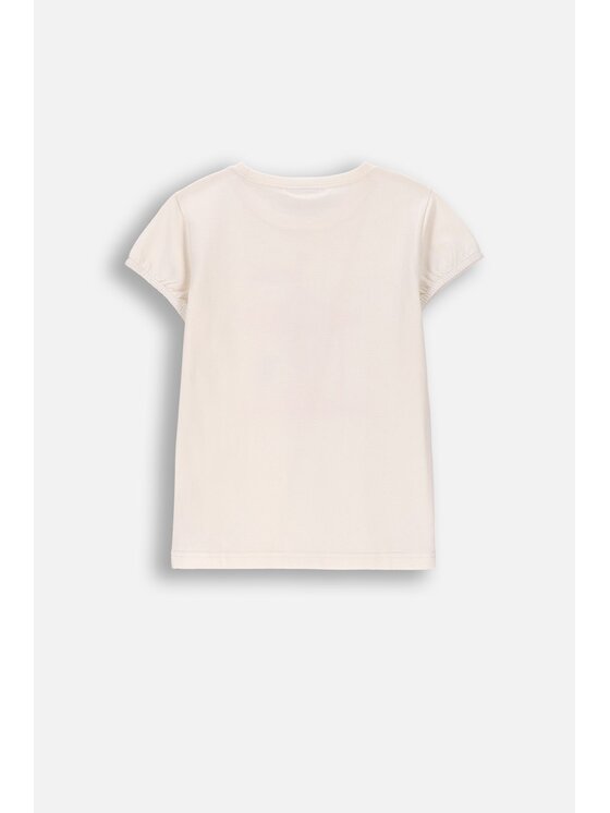 Coccodrillo Coccodrillo T-Shirt WC6143207FGK-003 Kremowy Regular Fit