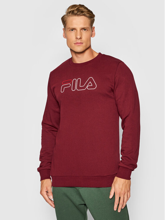 Felpa fila uomo bordeaux on sale