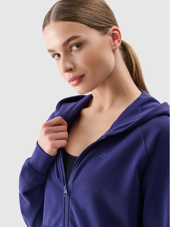 4F 4F Mikina 4FWMM00TSWSF1763-31S Tmavomodrá Regular Fit