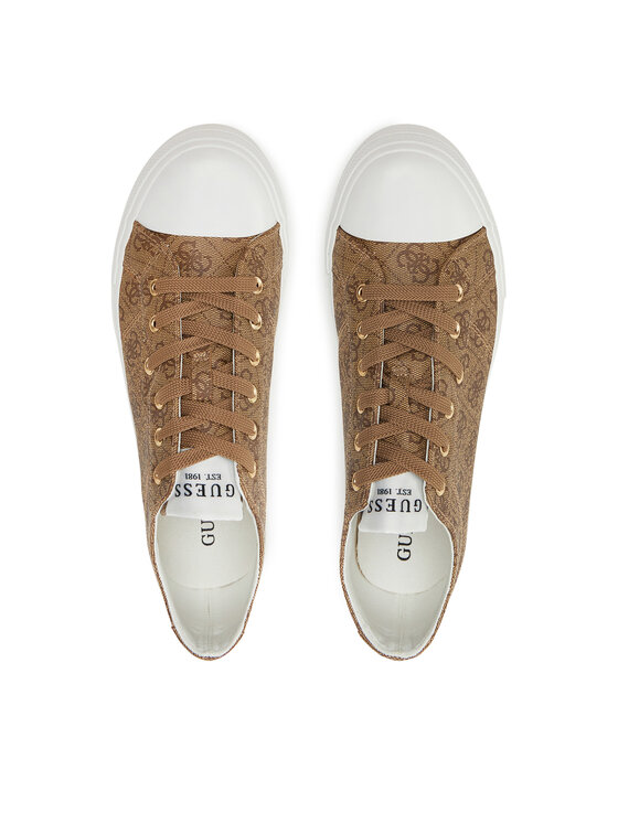 Guess Guess Trampki FMPISL PAC12 Beżowy