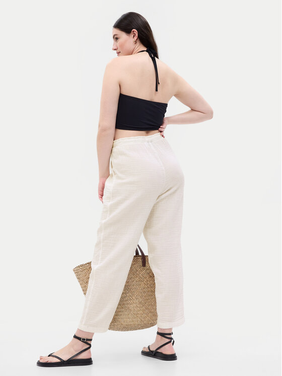 Gap Gap Hlače 541243-02 Bijela Loose Fit