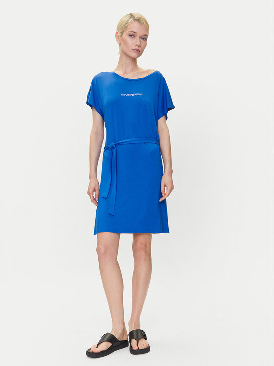 Emporio Armani Emporio Armani Vsakodnevna obleka EW000783 AF12192 UA012 Modra Regular Fit