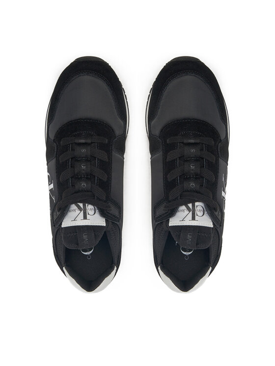 Calvin Klein Jeans Calvin Klein Jeans Tenisice Runner Sock Laceup Ny-Lth W YW0YW00840 Crna