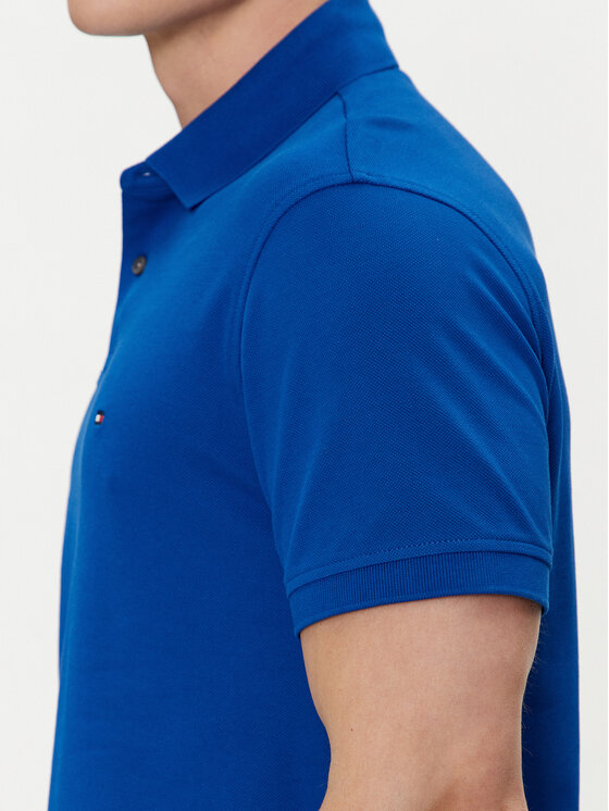 Tommy Hilfiger Tommy Hilfiger Тениска с яка и копчета 1985 MW0MW17770 Син Regular Fit