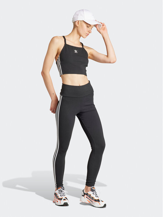 adidas adidas Legíny 3-Stripes IP2968 Černá Slim Fit