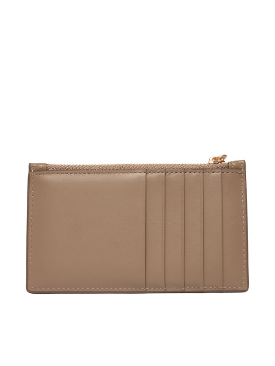 Calvin Klein Calvin Klein Etui na karty kredytowe Ck Zip Cardcase 6Cc LV04F1076G Beżowy