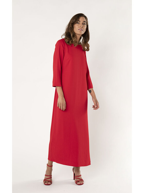 QUIOSQUE QUIOSQUE Sukienka codzienna OTHER DRESS WOVEN Czerwony Regular Fit