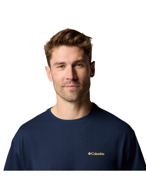 Columbia Columbia T-shirt Columbia Cedar Trail Back Graphic Tee Blu scuro Regular Fit