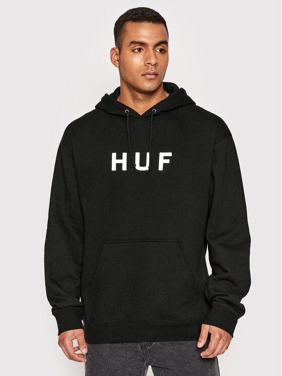 HUF HUF Суитшърт Essentials Og Logo PF00490 Черен Regular Fit