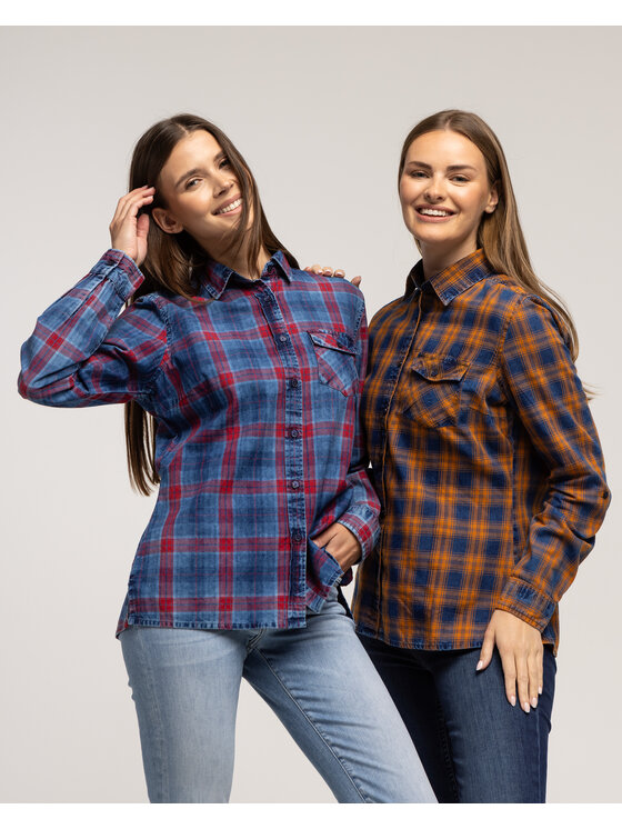 Lee Cooper Lee Cooper Koszula ANABEL 6202 Brązowy Regular Fit