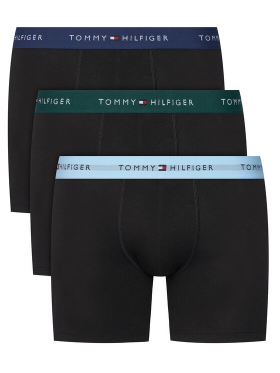 Tommy Hilfiger Set 3 perechi de boxeri UM0UM02765 Negru