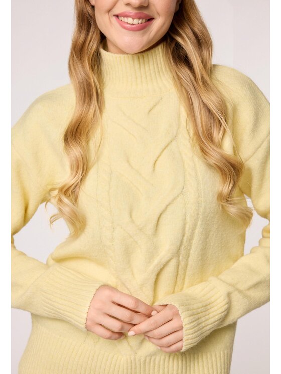 QUIOSQUE QUIOSQUE Sweter 6VF010 Żółty Regular Fit