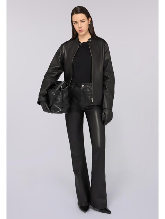 Trussardi Trussardi Giacca di pelle R358A000712N033 Nero Regular Fit