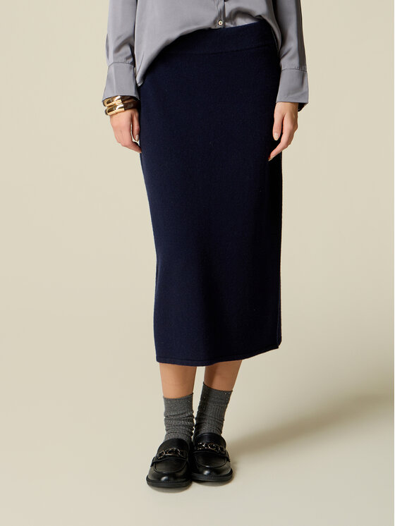 Oltre Oltre Gonna midi 1603E000053N034 Blu Regular Fit