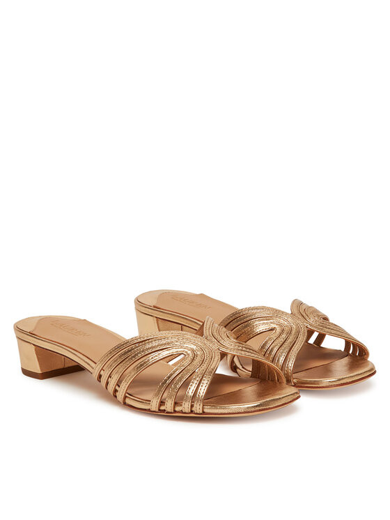 LAUREN RALPH LAUREN LAUREN RALPH LAUREN Klapki Fay 802966855001 Złoty