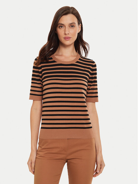 Sisley Sisley Svetr 17Q3M1052 Hnědá Regular Fit
