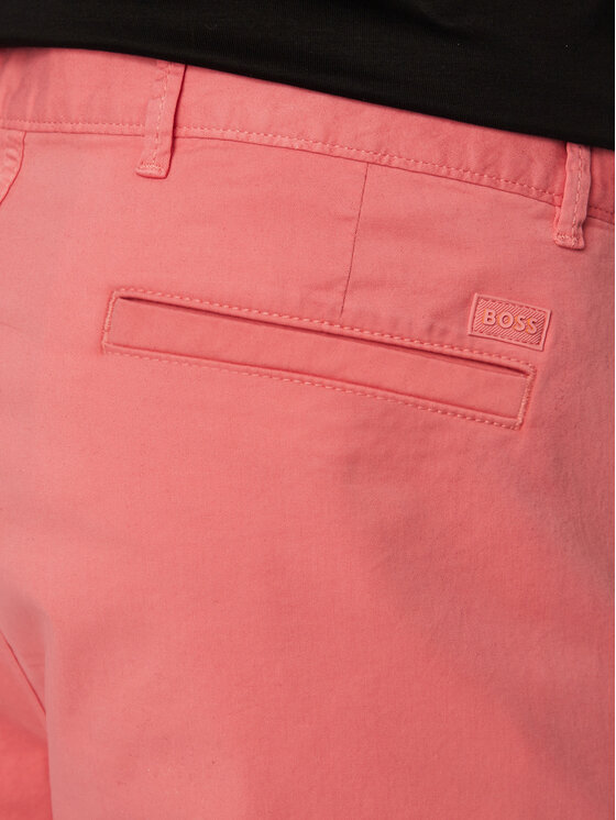 BOSS BOSS Pantaloncini di tessuto 50536723 Rosso chiaro Slim Fit