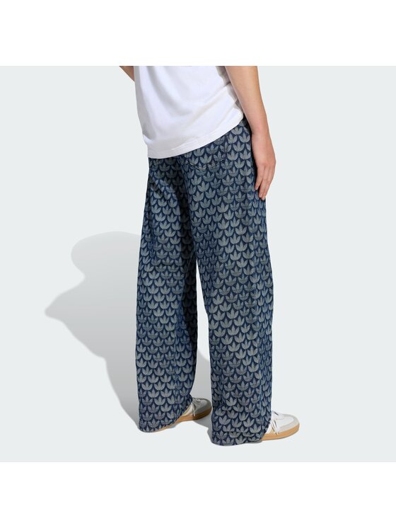 adidas adidas Jeans hlače Monogram KD0399 Modra Loose Fit