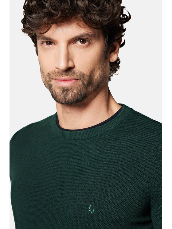 Lancerto Lancerto Sweter Clive SW073223000094 Zielony Regular Fit