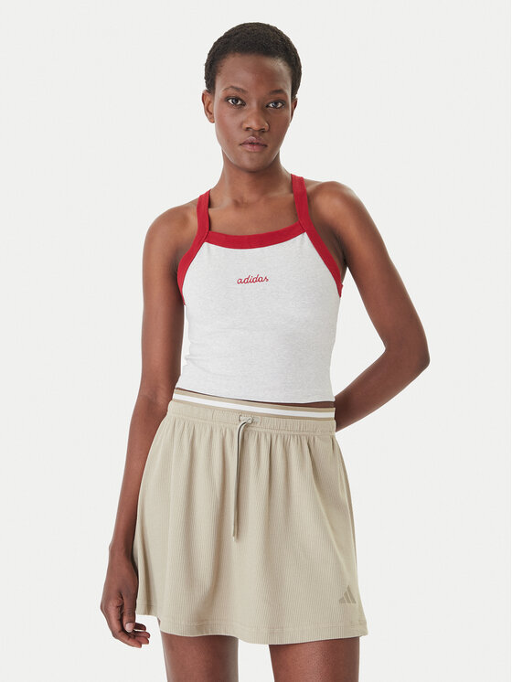 adidas adidas Топ 158661 Сірий Slim Fit