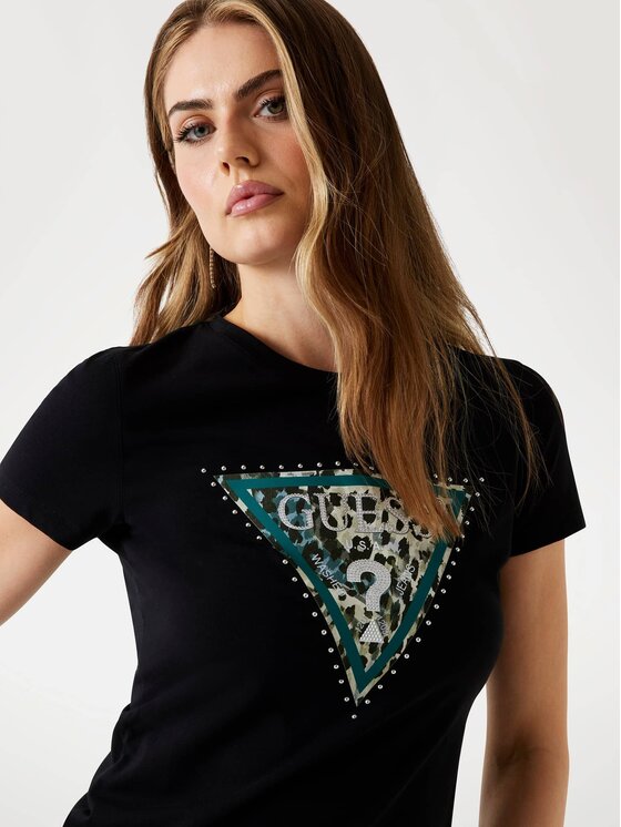 Guess Guess T-Shirt 176411 Czarny Classic Fit