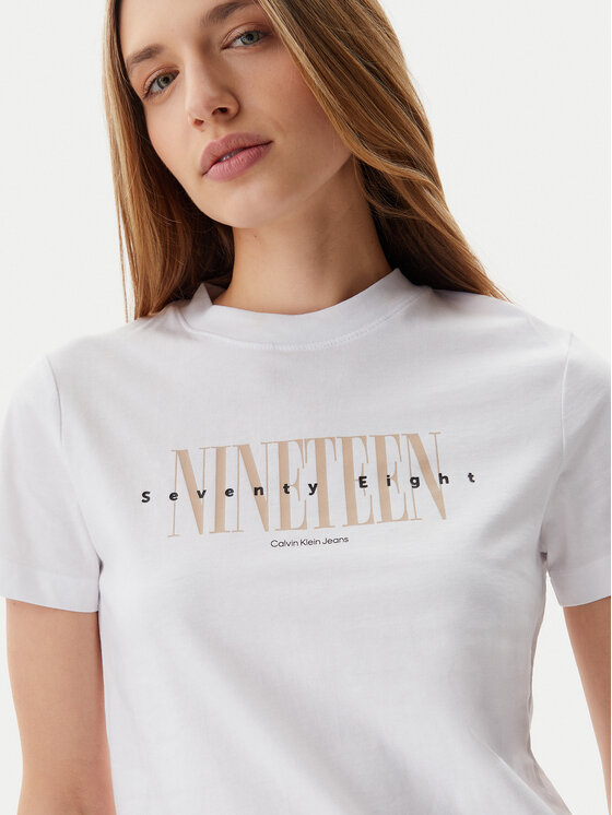 Calvin Klein Jeans Calvin Klein Jeans T-shirt 19 Graphic J20J225259 Bijela Regular Fit