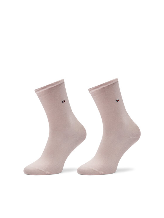 Tommy Hilfiger Tommy Hilfiger 2er-Set hohe Damensocken 371221107 Rosa