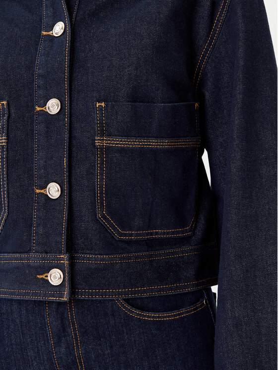 Morgan Morgan Kurtka jeansowa 252-GADZA Granatowy Relaxed Fit