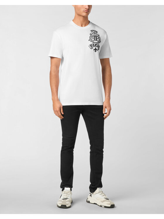PHILIPP PLEIN PHILIPP PLEIN T-Shirt 24531 Biały Regular Fit